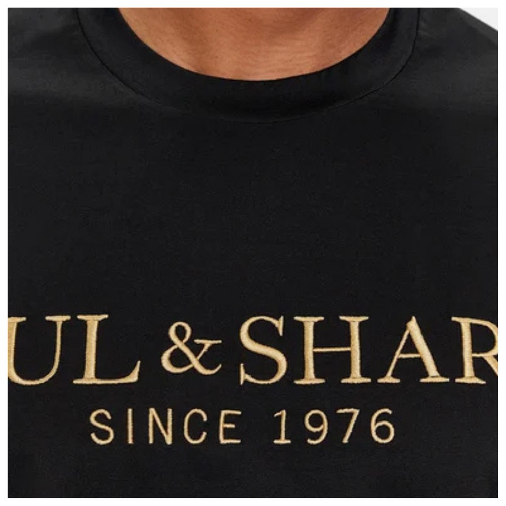 PAUL&SHARK Marškinėliai trump. rankovėmis vyrams, Juoda, T-shirt 2