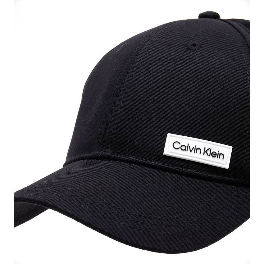 CALVIN KLEIN Kepurė vyrams, Juoda, Essential patch  cap 3