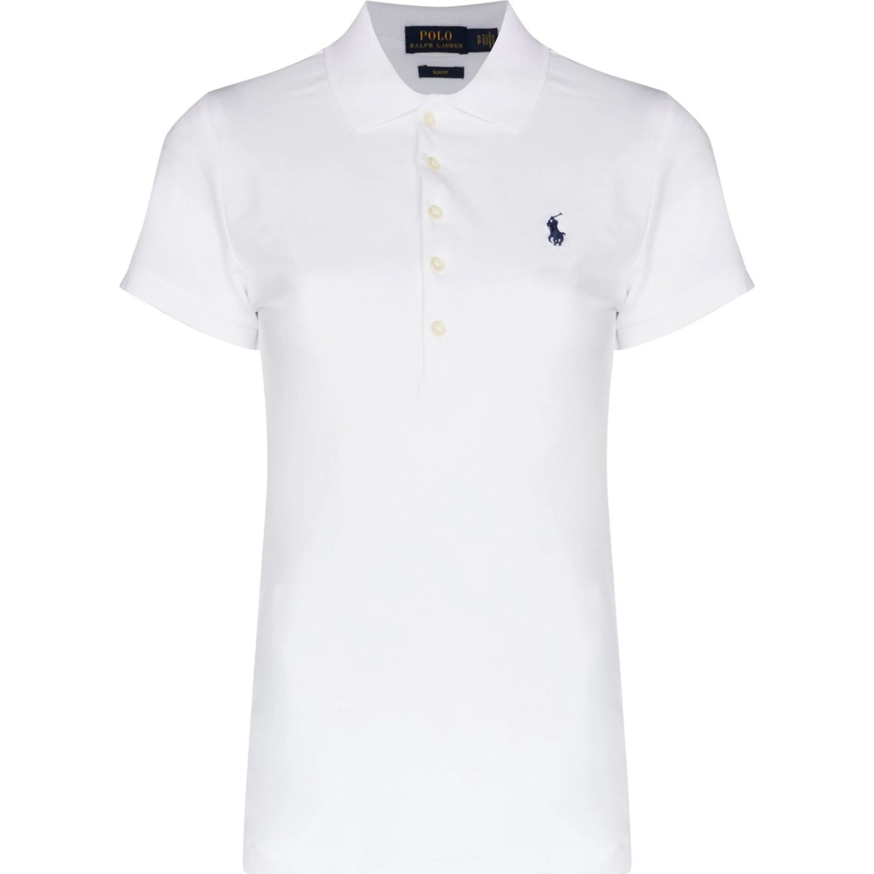 POLO RALPH LAUREN Polo marškiniai trumpos rank. moterims, Balta, Julie slim short sleeve polo 1