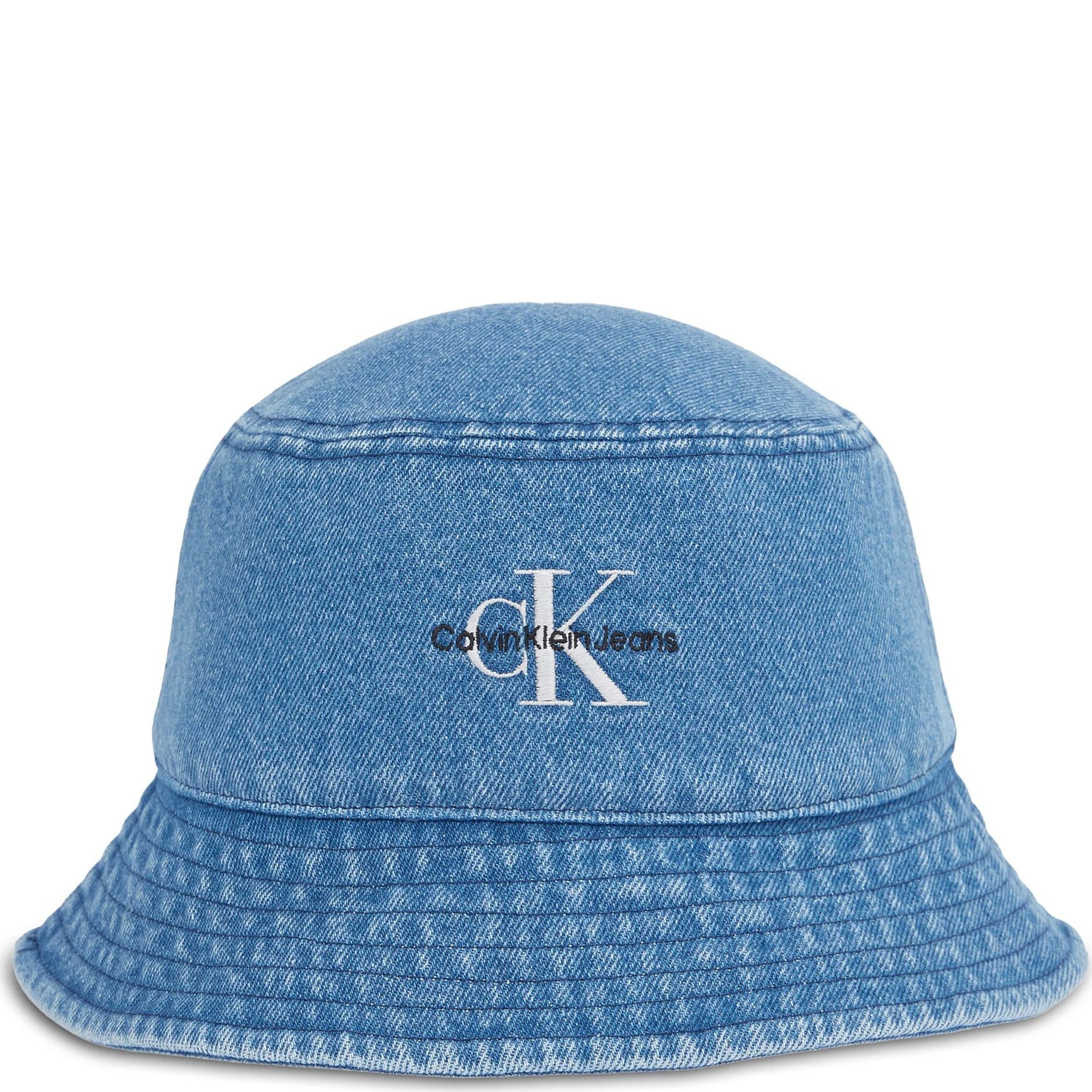 CALVIN KLEIN JEANS Kepurė moterims, Mėlyna, Denim bucket hat 1