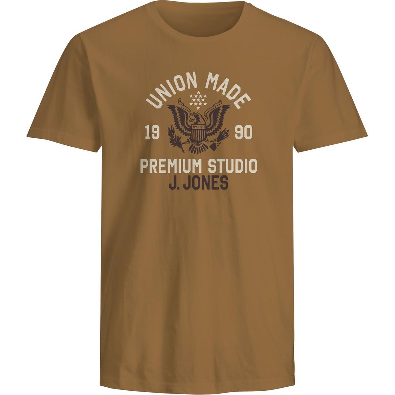 JACK & JONES Marškinėliai vyrams, Ruda, Star tee