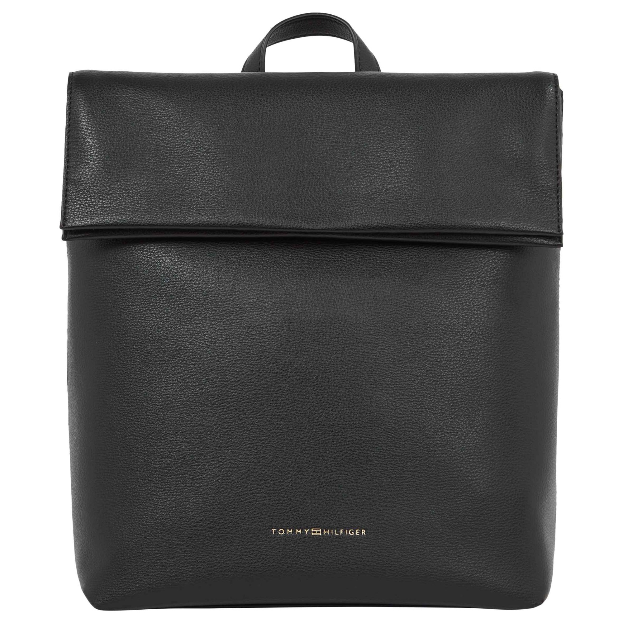 TOMMY HILFIGER Kuprinė moterims, Juoda, TH logotape backpack 1