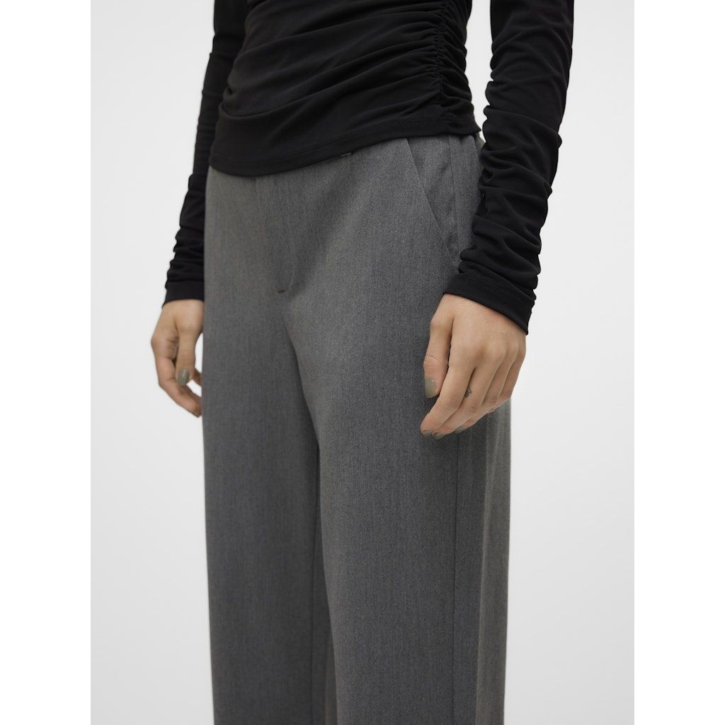 VERO MODA Formalios kelnės moterims, Pilka, Maya straight solid pant 6