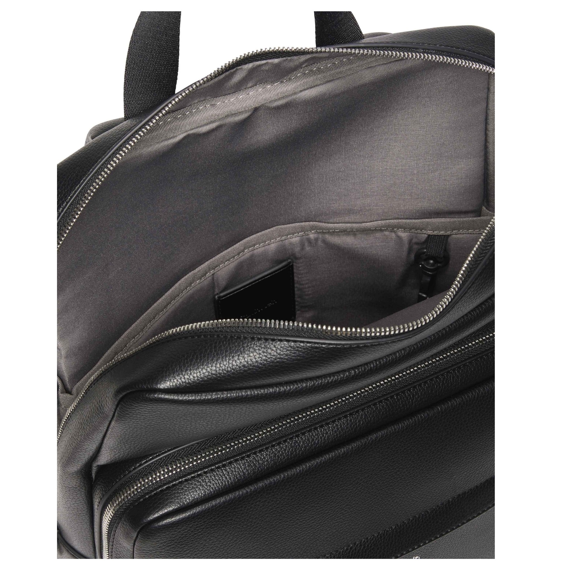 CALVIN KLEIN Kuprinė vyrams, Juoda, raised slim square backpack 3