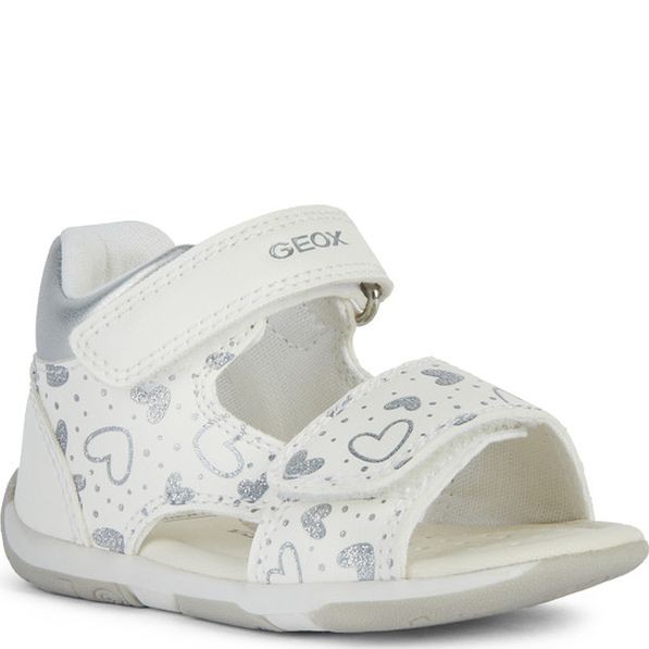 GEOX Basutės mergaitėms, Balta, Sandal tapuz 2