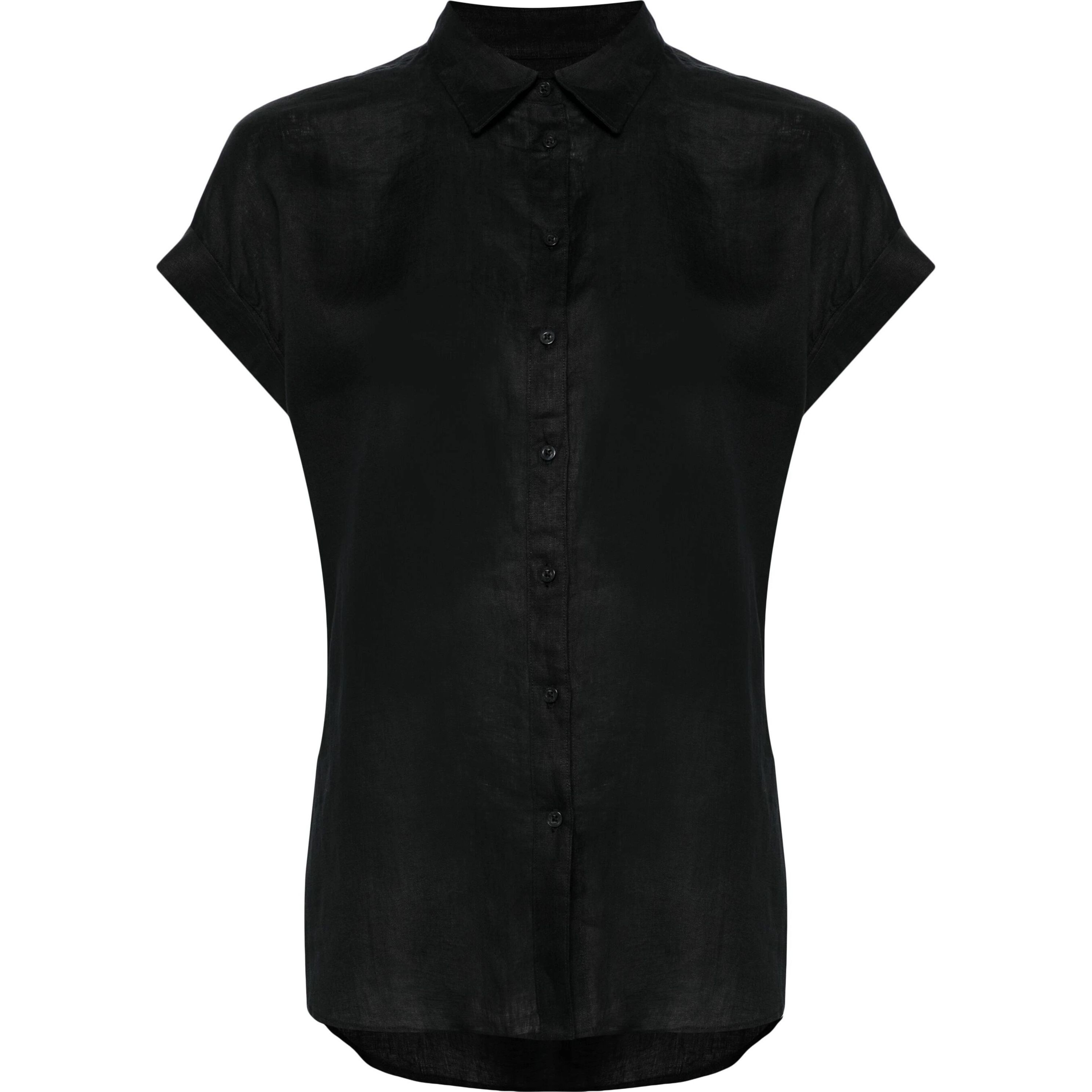 LAUREN RALPH LAUREN Marškiniai trump. rankovėmis moterims, Juoda, Broono short sleeve shirt