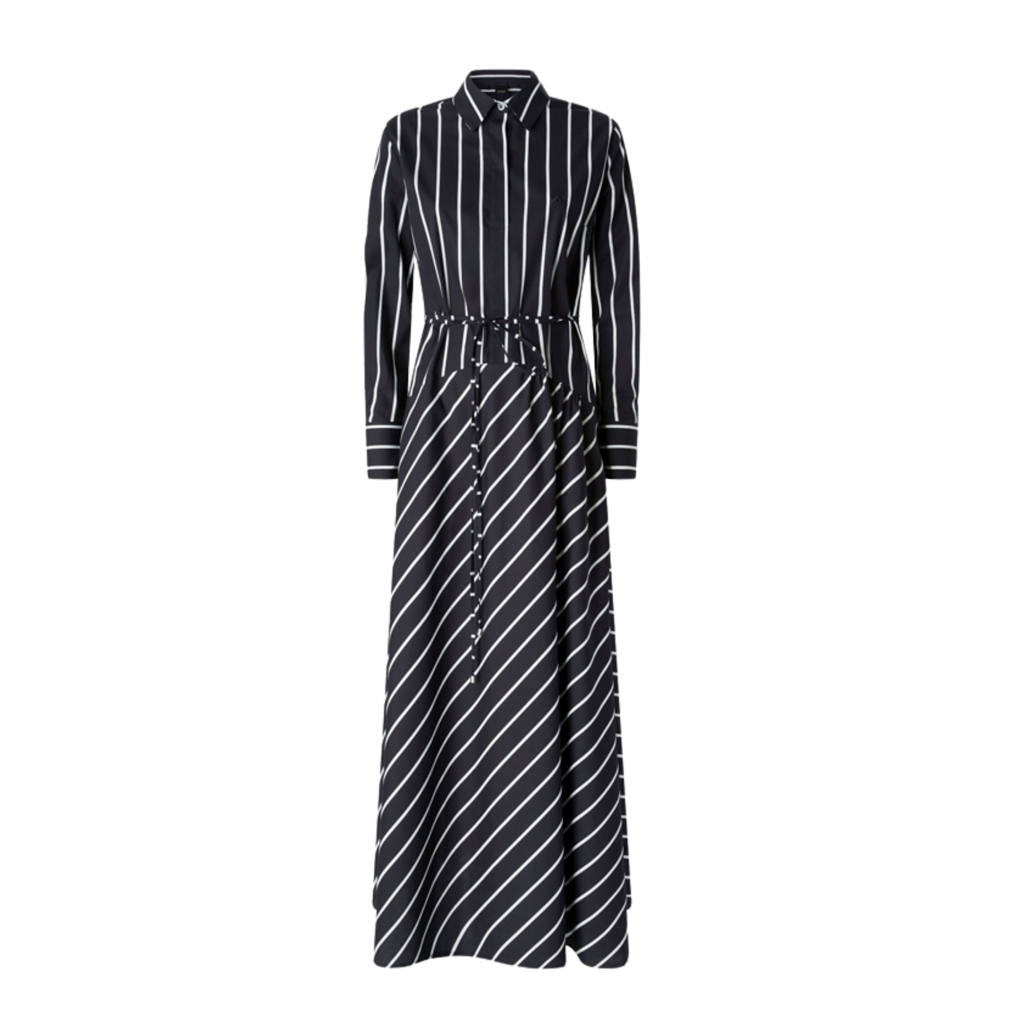 PINKO Maxi suknelė moterims, Marga, Long striped poplin dress 1