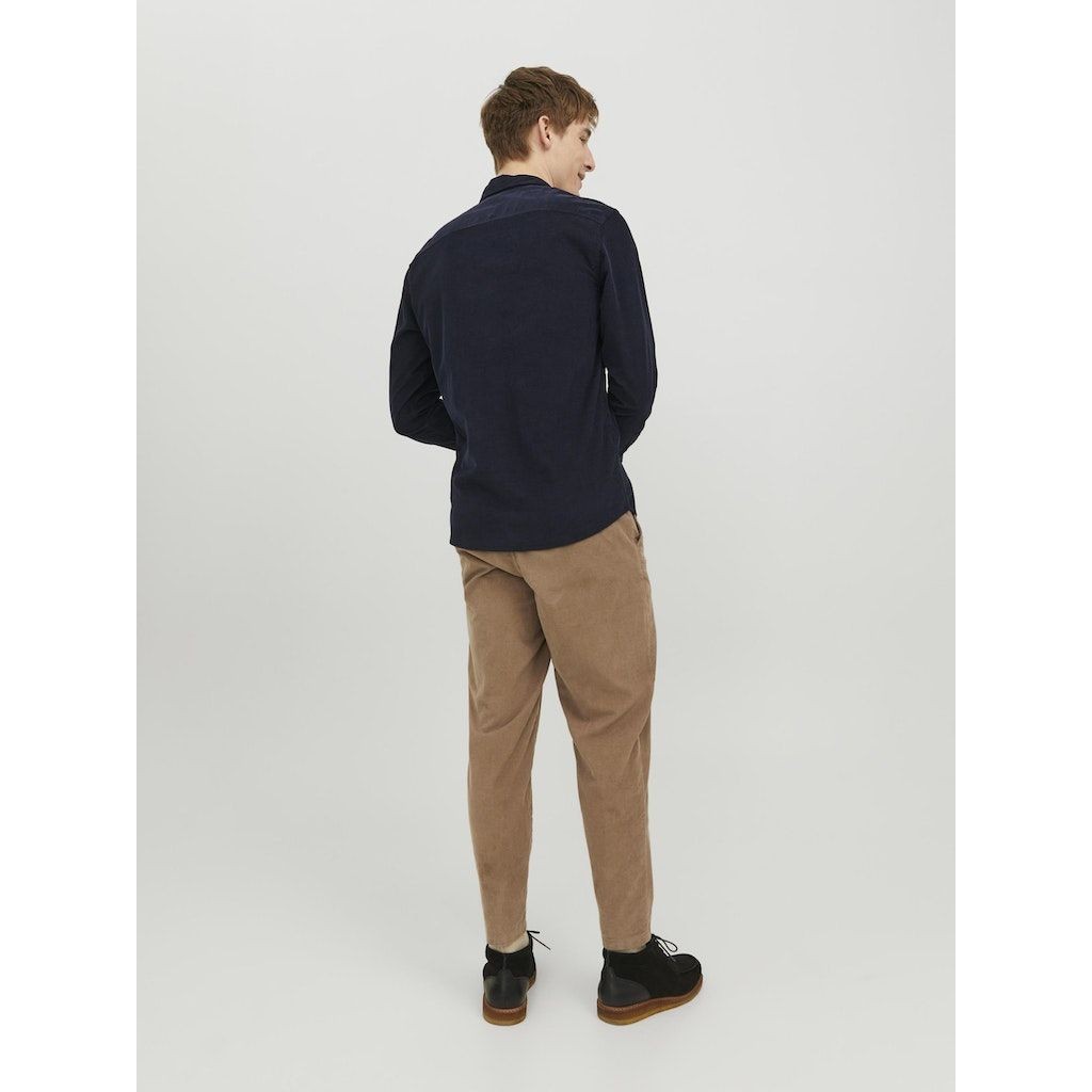 JACK & JONES Marškiniai ilgomis rankovėmis vyrams, Mėlyna, Classic cord shirt 3