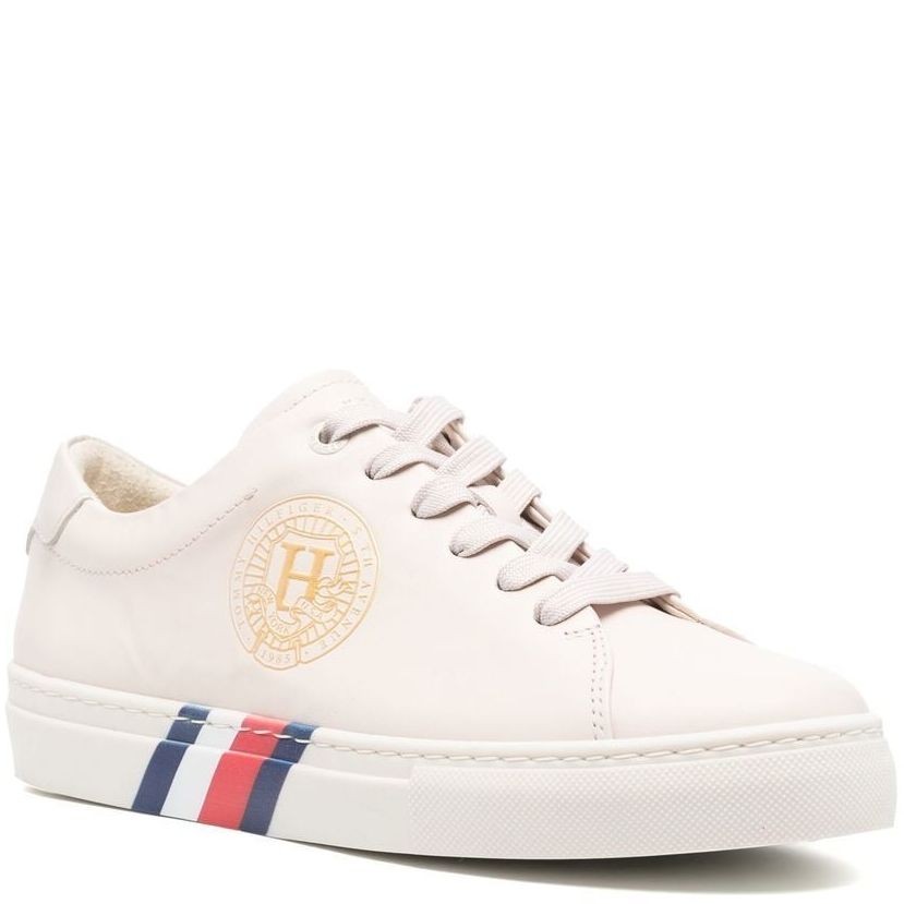 TOMMY HILFIGER Sportiniai bateliai moterims, Balta, ELEVATED CREST SNEAKER 1