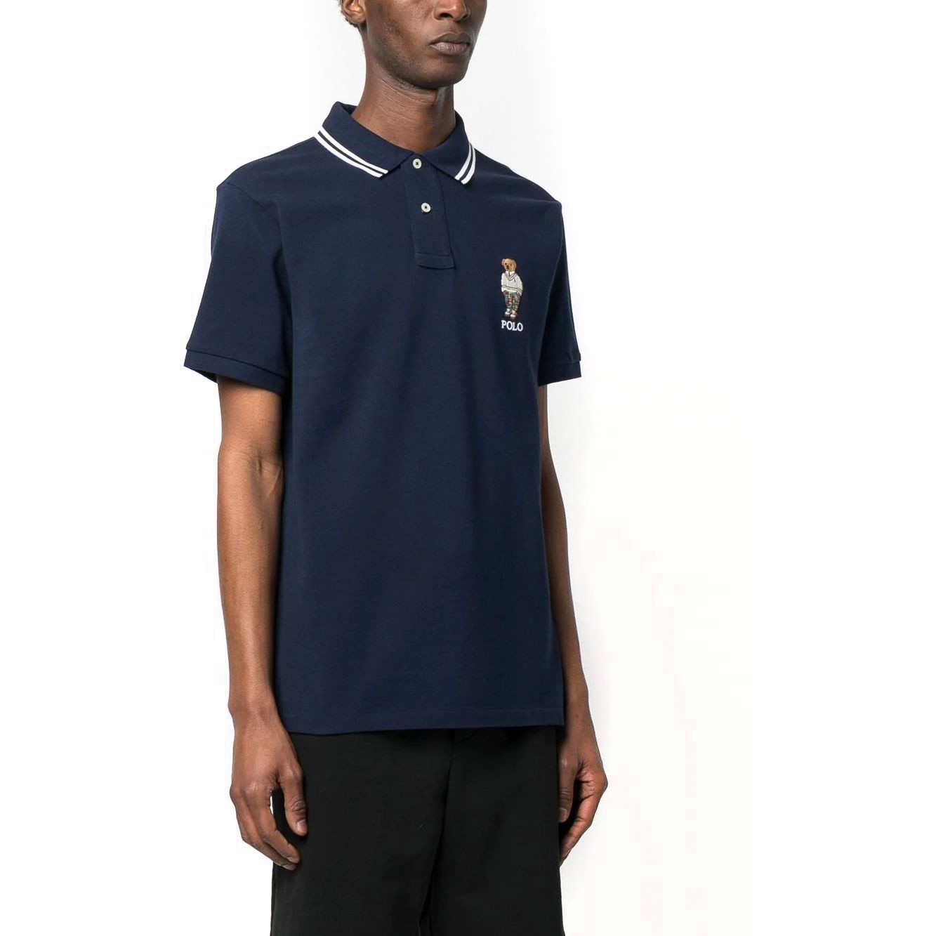 POLO RALPH LAUREN Polo marškiniai trumpos rank. vyrams, Mėlyna, Short sleeve polo shirt 3
