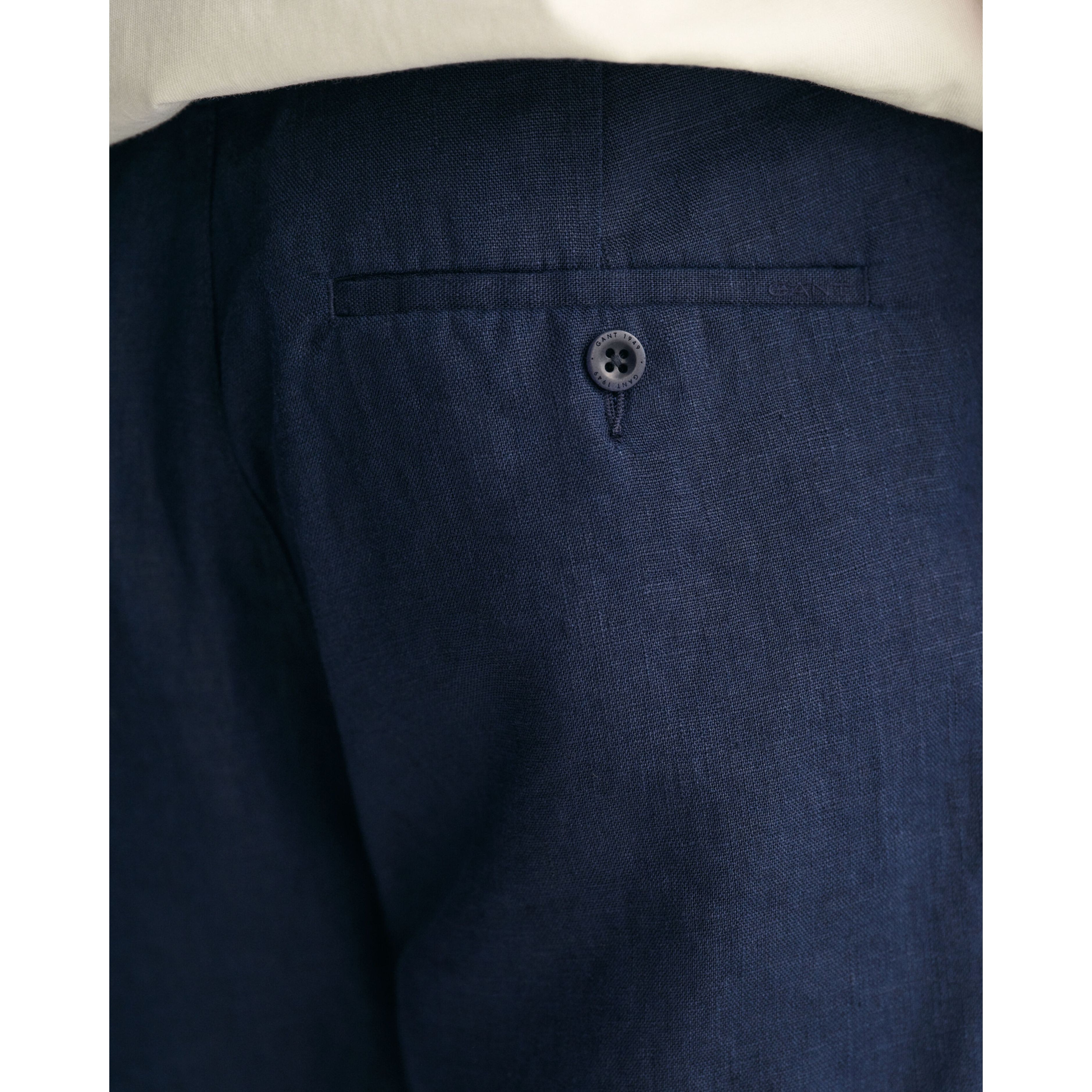 GANT Šortai vyrams, Mėlyna, RELAXED LINEN DS SHORTS 2