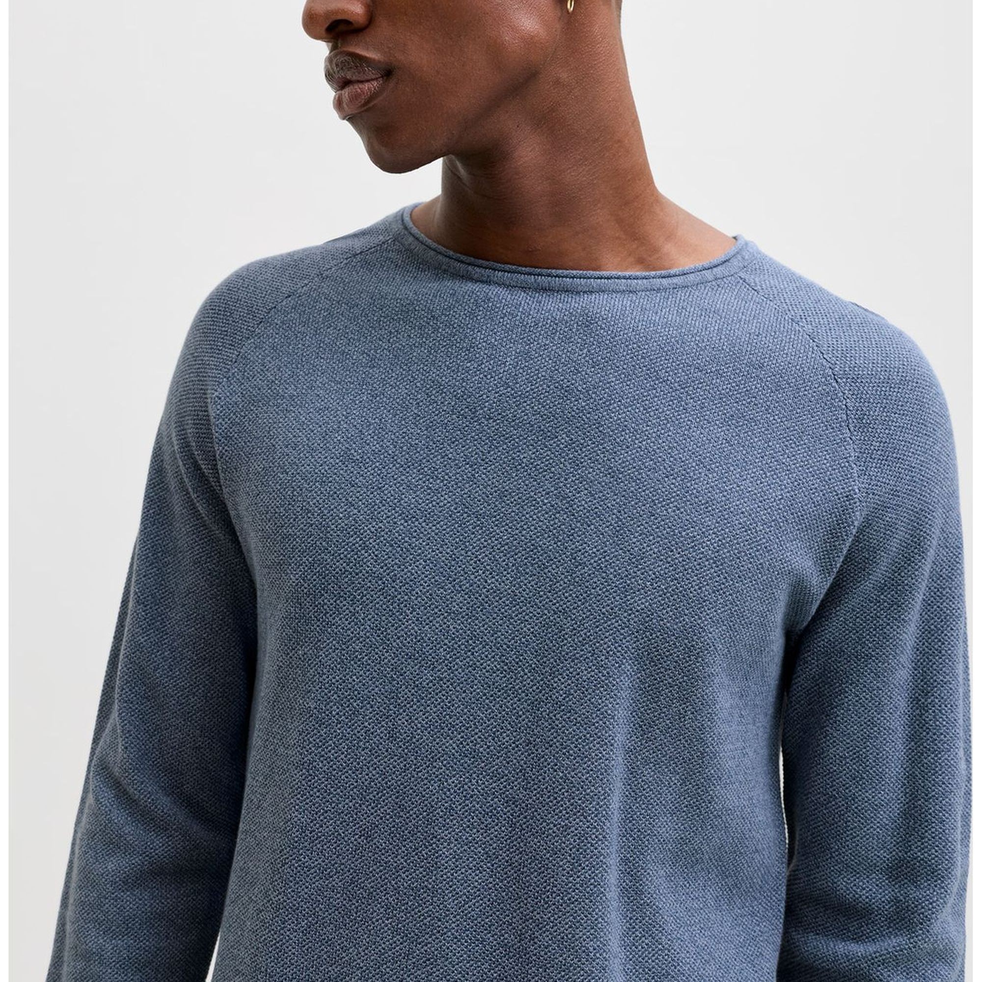 JACK & JONES Megztinis vyrams, Mėlyna, Ehill knit 2