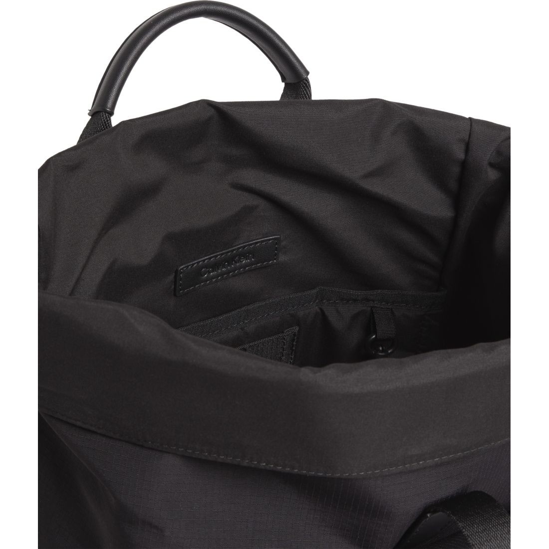 CALVIN KLEIN Kuprinė vyrams, Juoda, Must roll top backpack 3