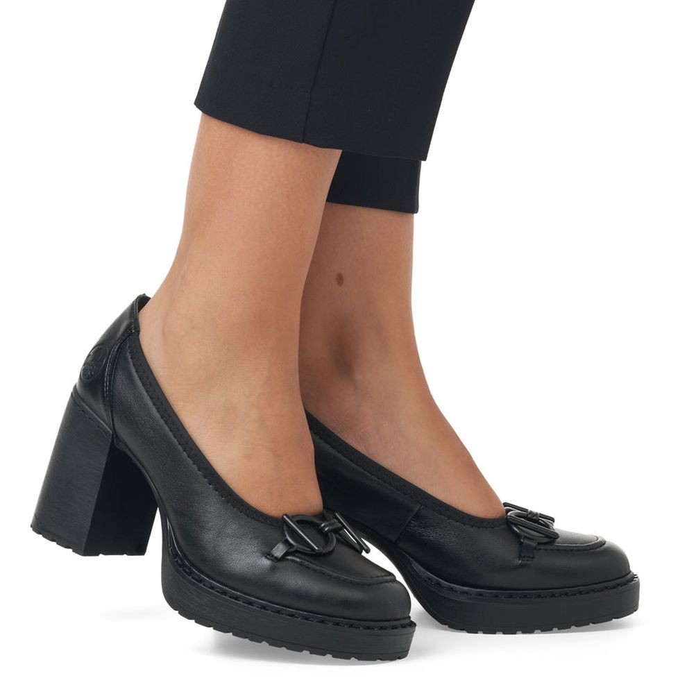 RIEKER Klasikiniai batai moterims, Juoda, FORMAL 2