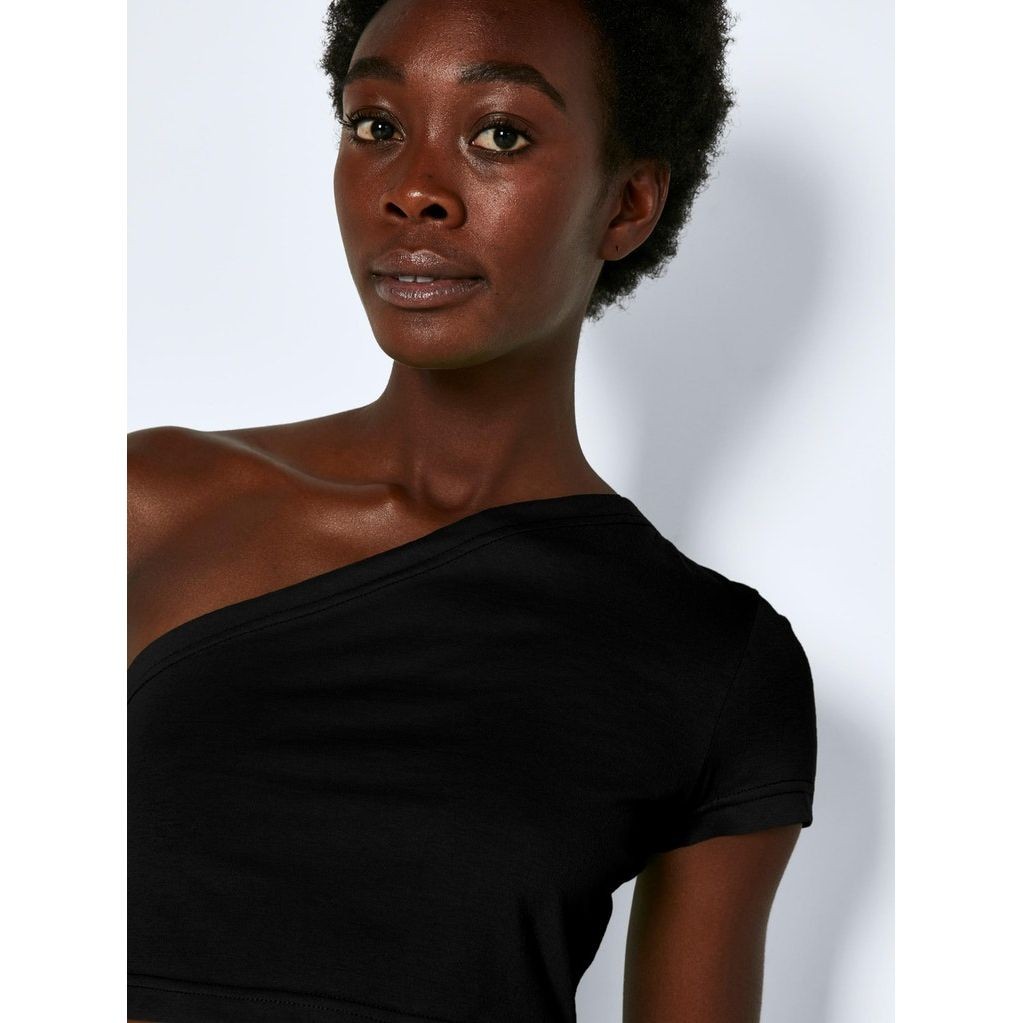 NOISY MAY Palaidinės moterims, Juoda, NMNINI S/S ONESHOULDE 5