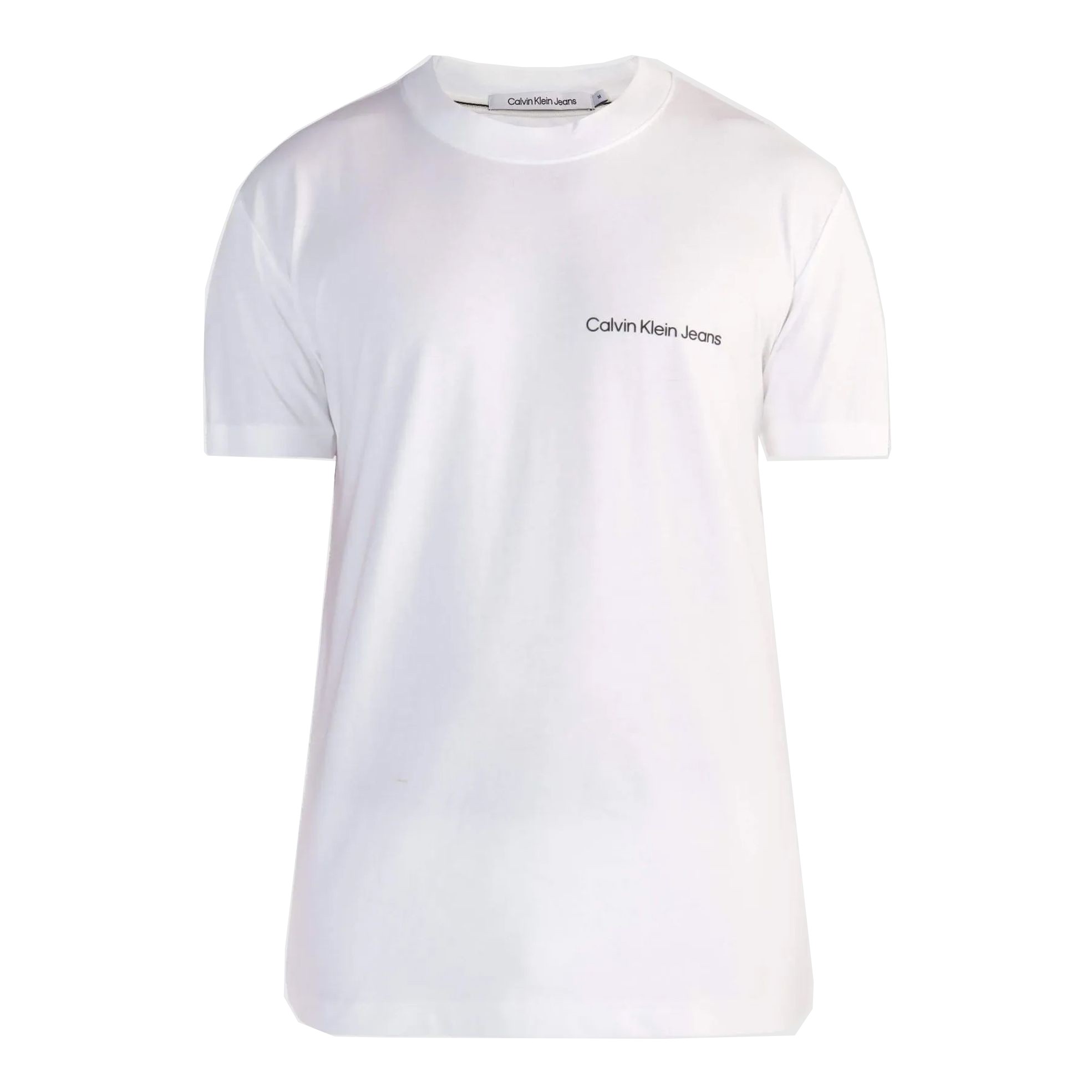 CALVIN KLEIN JEANS Marškinėliai trump. rankovėmis vyrams, Balta, S/s t-shirt 1