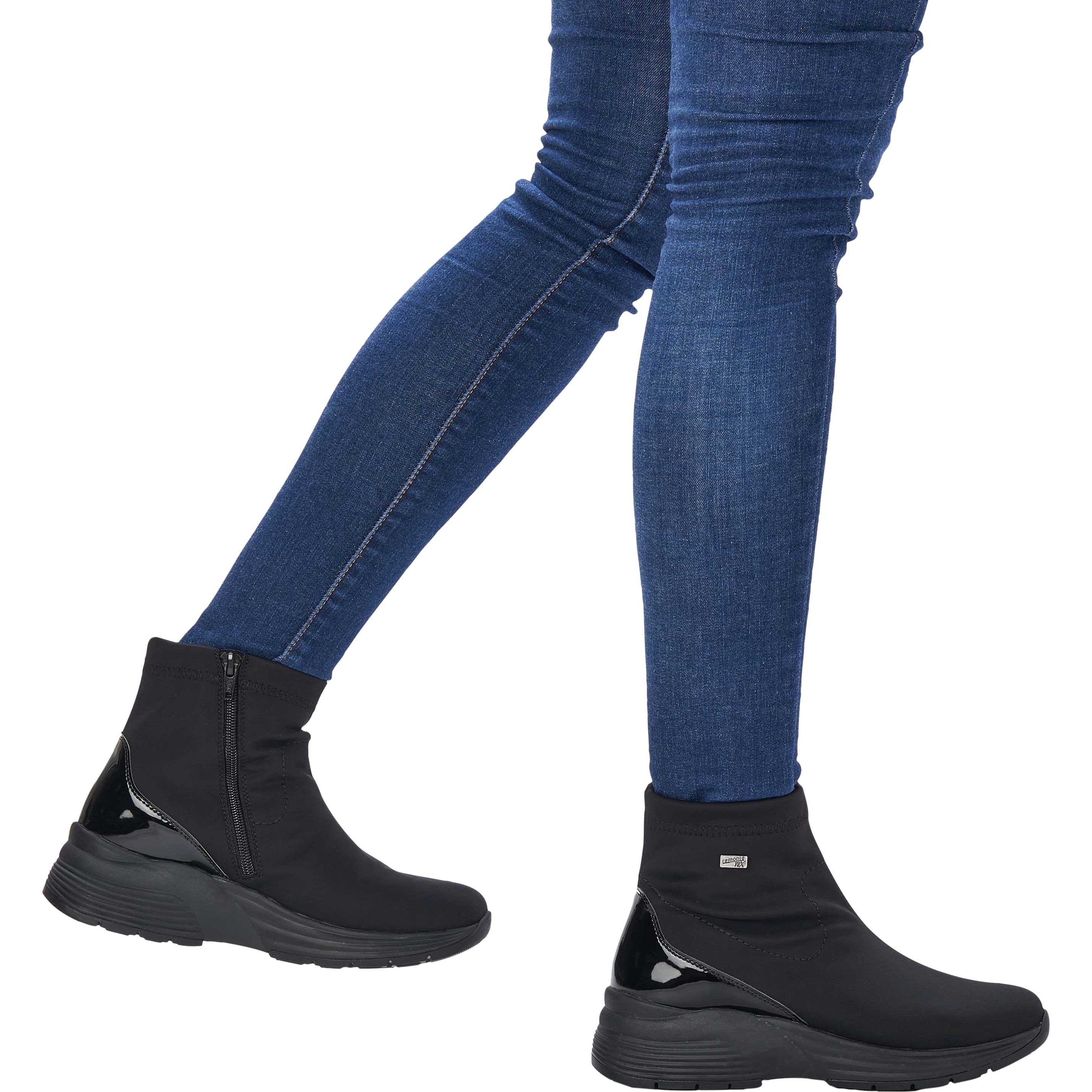 REMONTE Aulinukai moterims, Juoda, BOOTIES 2