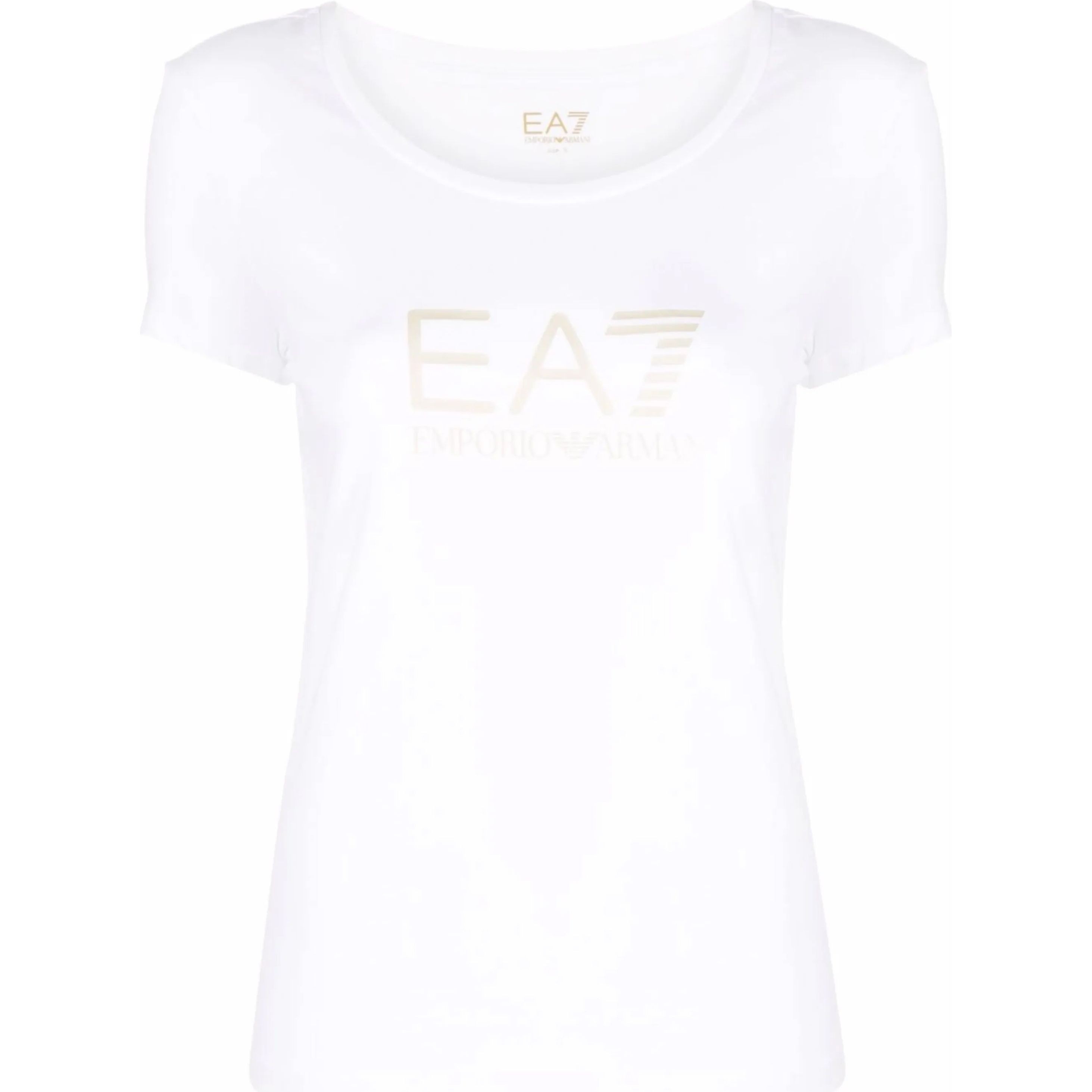 EA7 Marškinėliai moterims, Balta, T-SHIRT