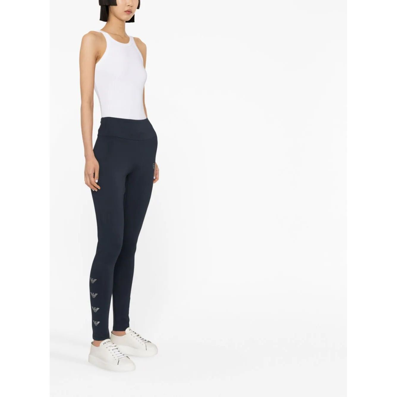 EA7 Tamprės moterims, Mėlyna, Leggings 4