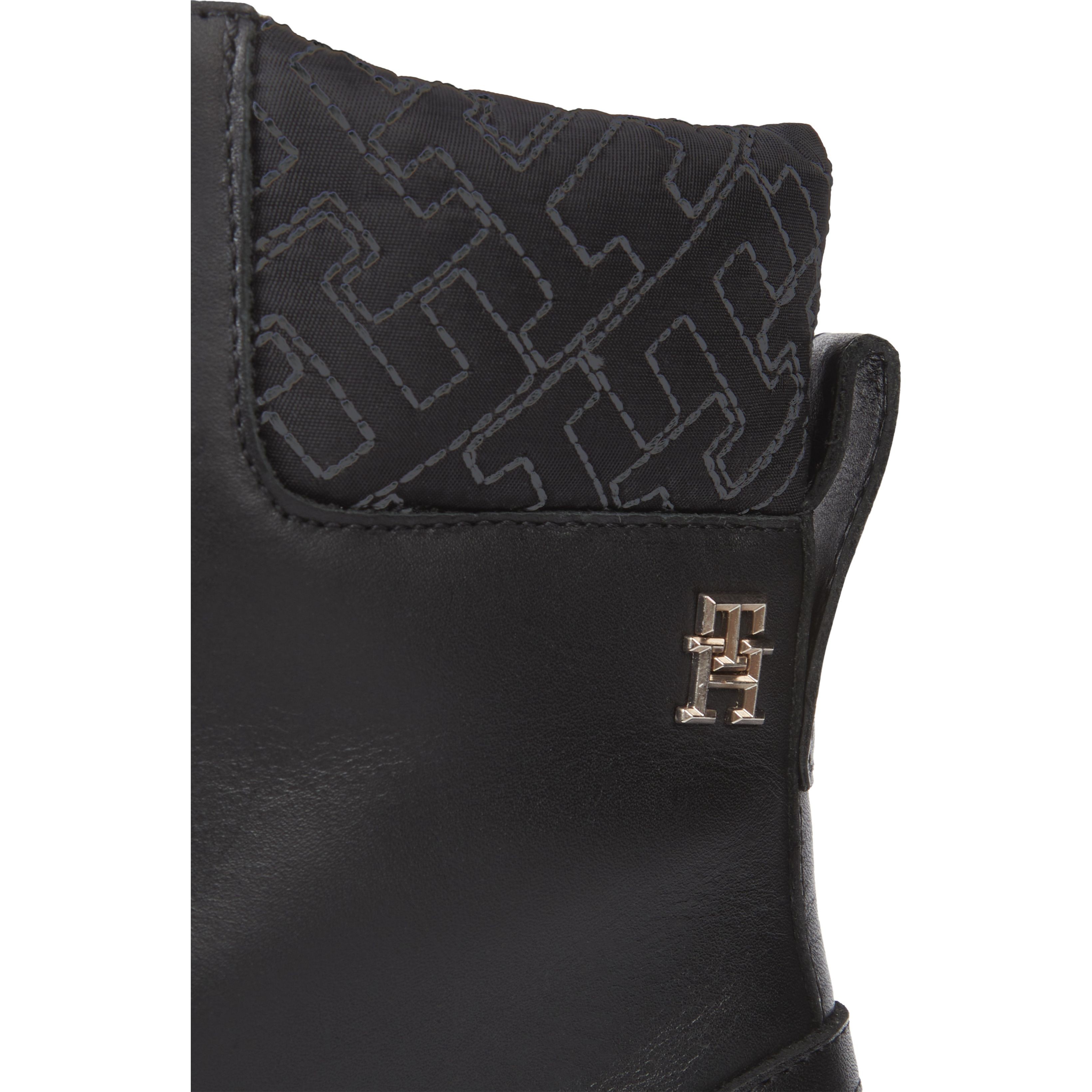 TOMMY HILFIGER Aulinukai moterims, Juoda, Cleated lace-up mono booties 7