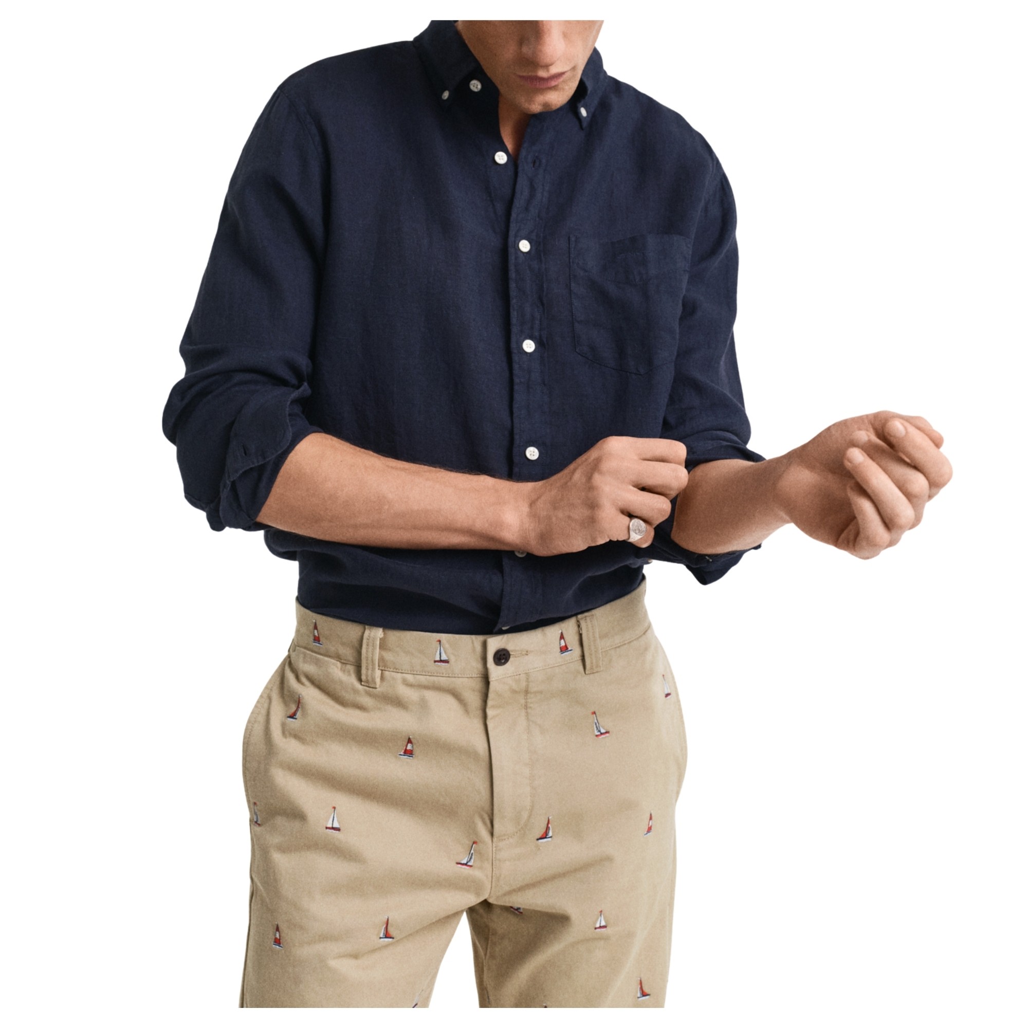 GANT Marškiniai ilgomis rankovėmis vyrams, Mėlyna, 3240120-433 Shirts lon 2