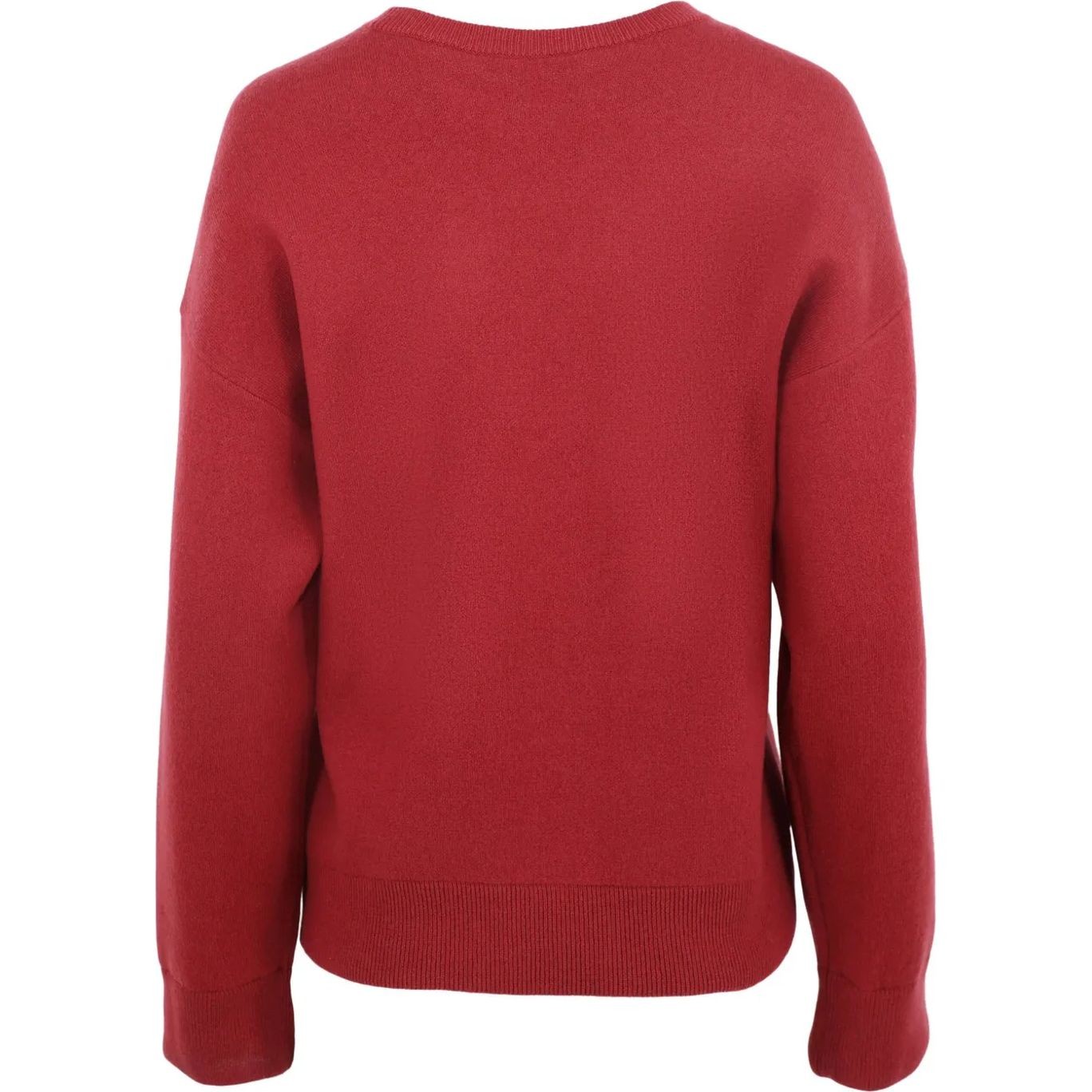 VINCE Megztinis moterims, Raudona, Structured crew nk pullover 2