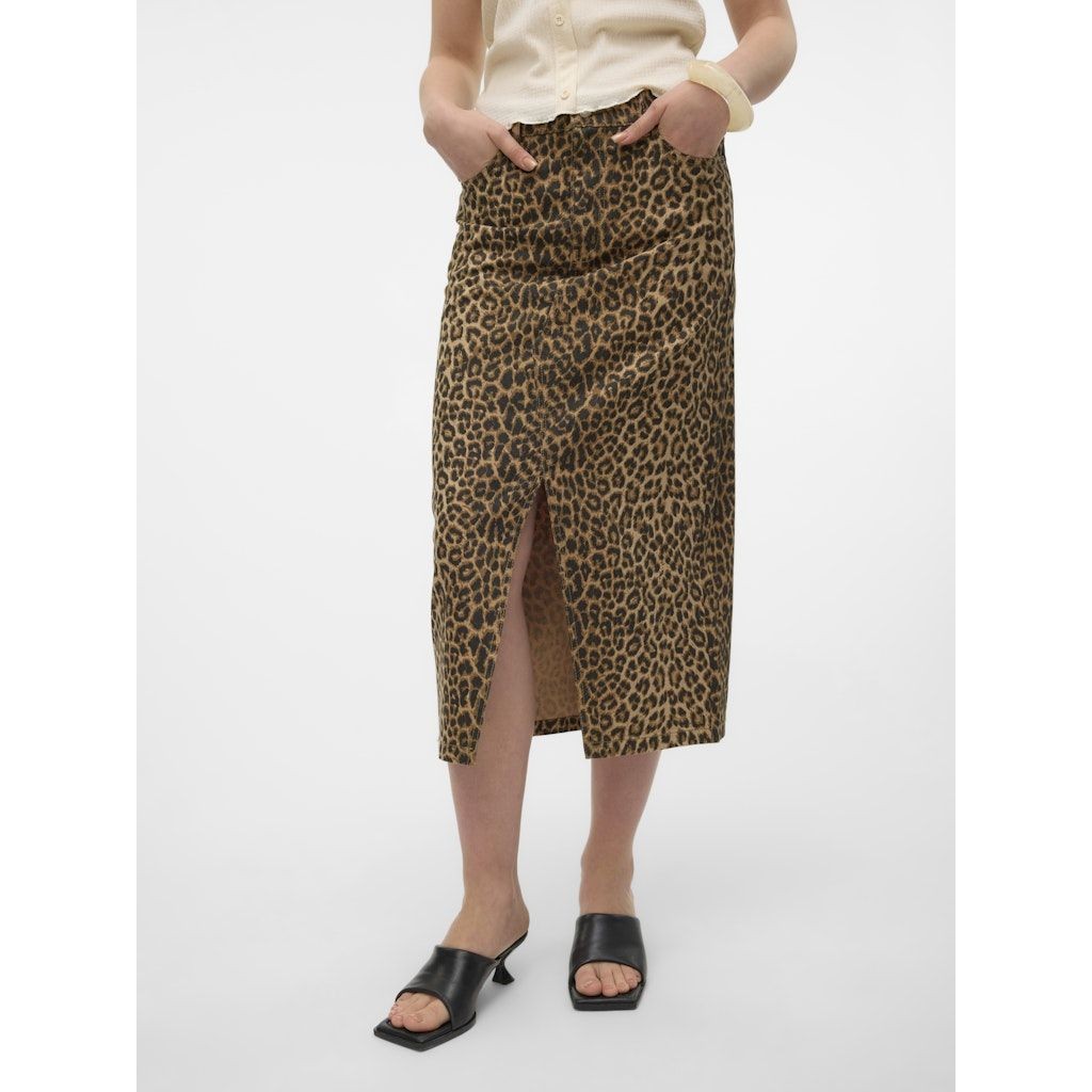 VERO MODA Midi sijonas moterims, Marga, Veri calf denim skirt 2