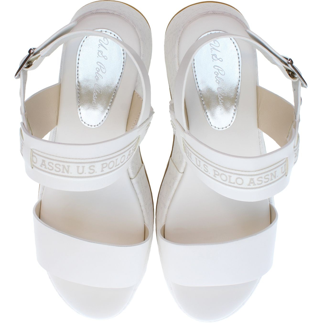 U.S.POLO Basutės moterims, Balta, SANDALS 3