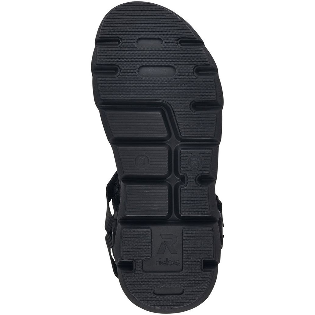 RIEKER Basutės vyrams, Juoda, SANDALS 9