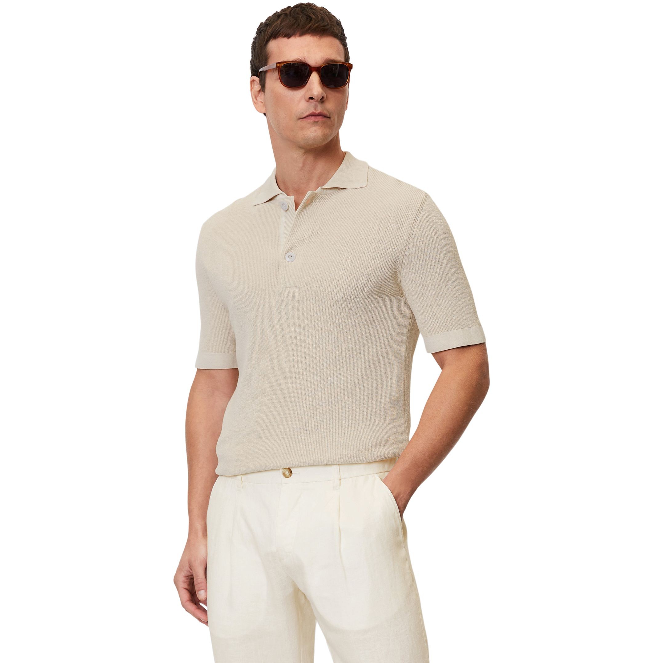 MARC O'POLO Polo marškiniai trumpos rank. vyrams, Pilka 2