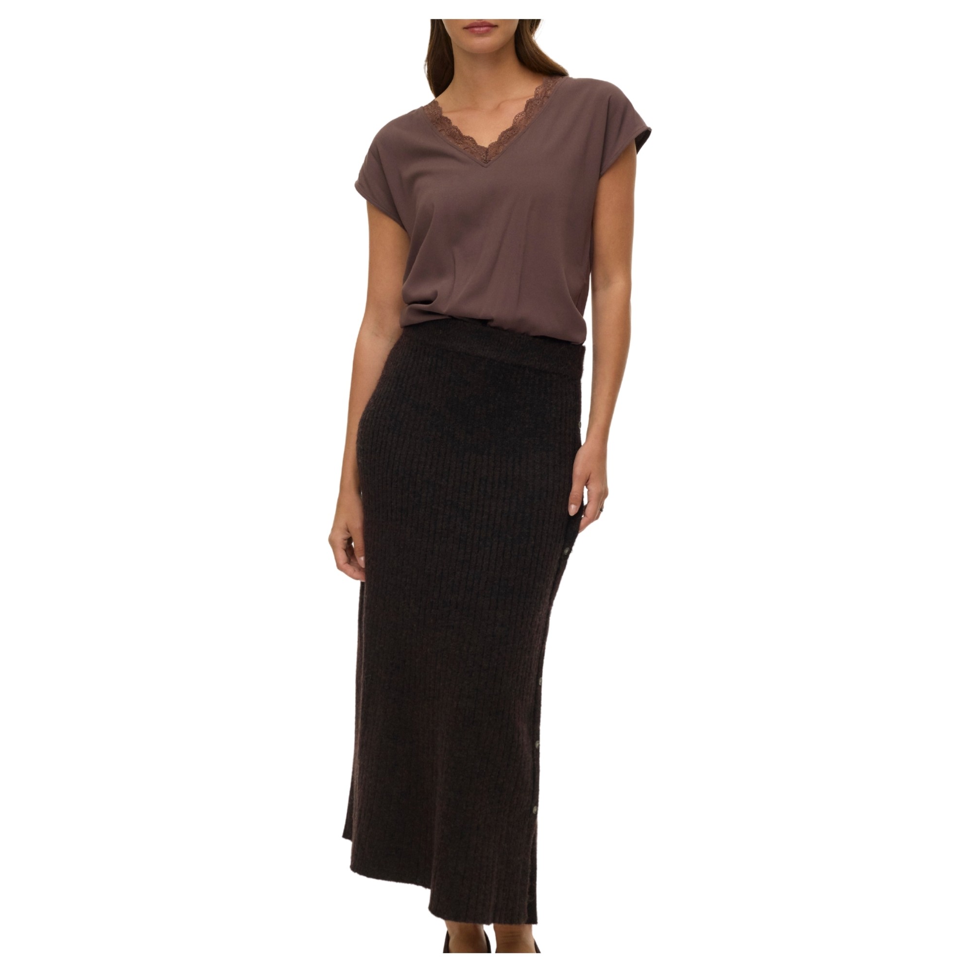 VERO MODA Palaidinės moterims, Ruda, Bella lace 1