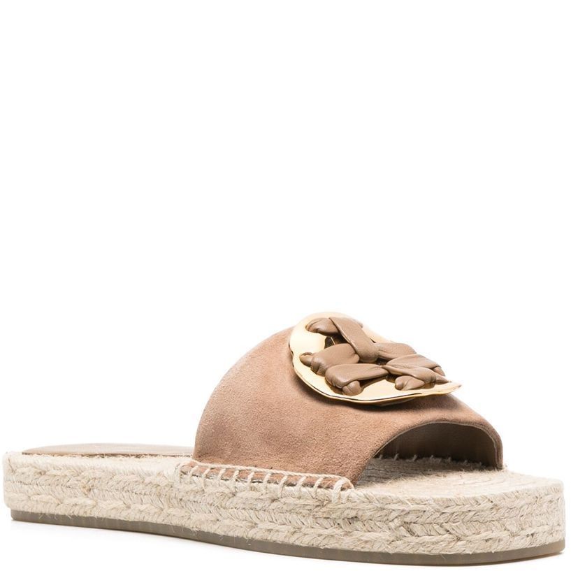 TORY BURCH Šlepetės moterims, Kūno, Double t espadrille slide 2