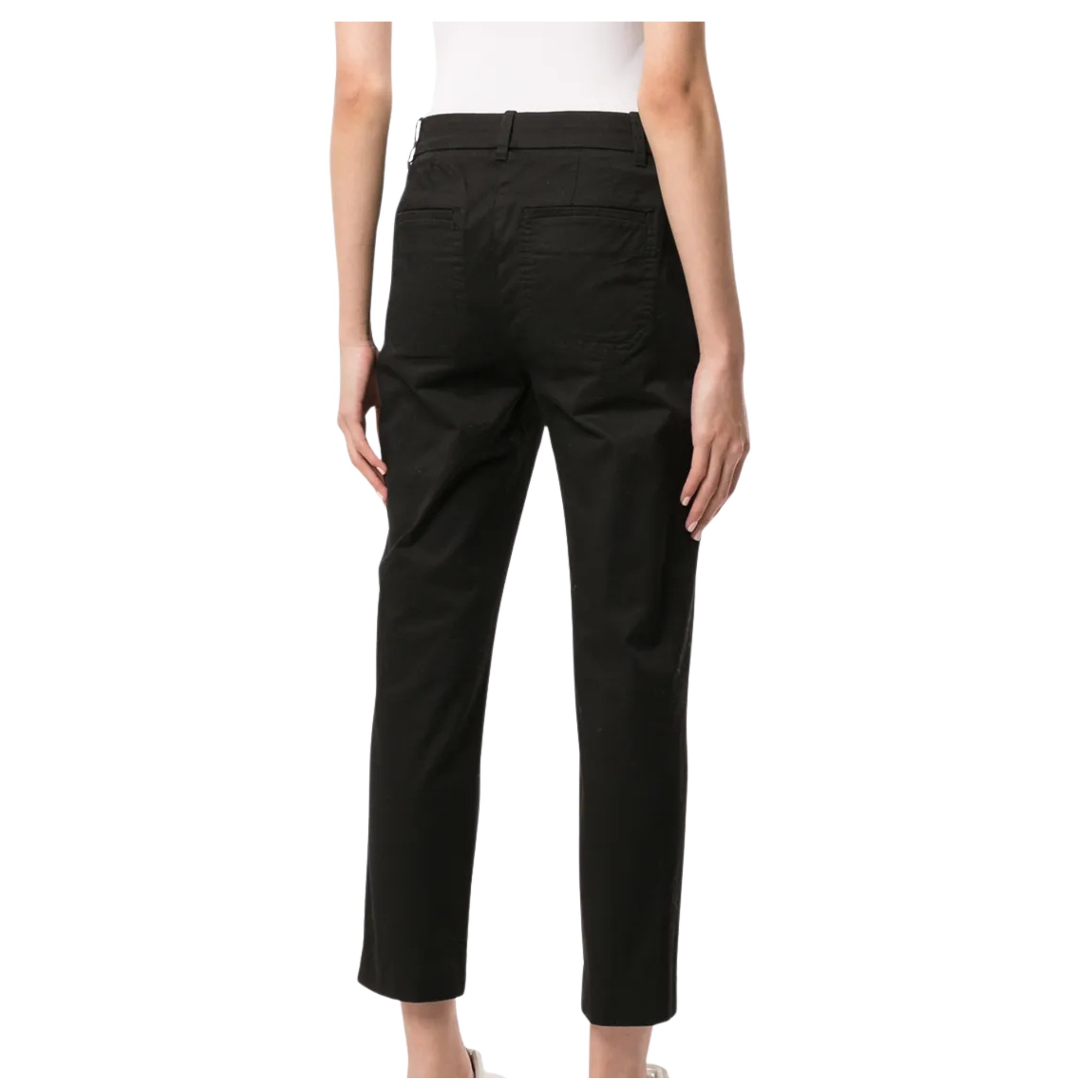 VINCE Kelnės moterims, Juoda, Coin pkt chino 3