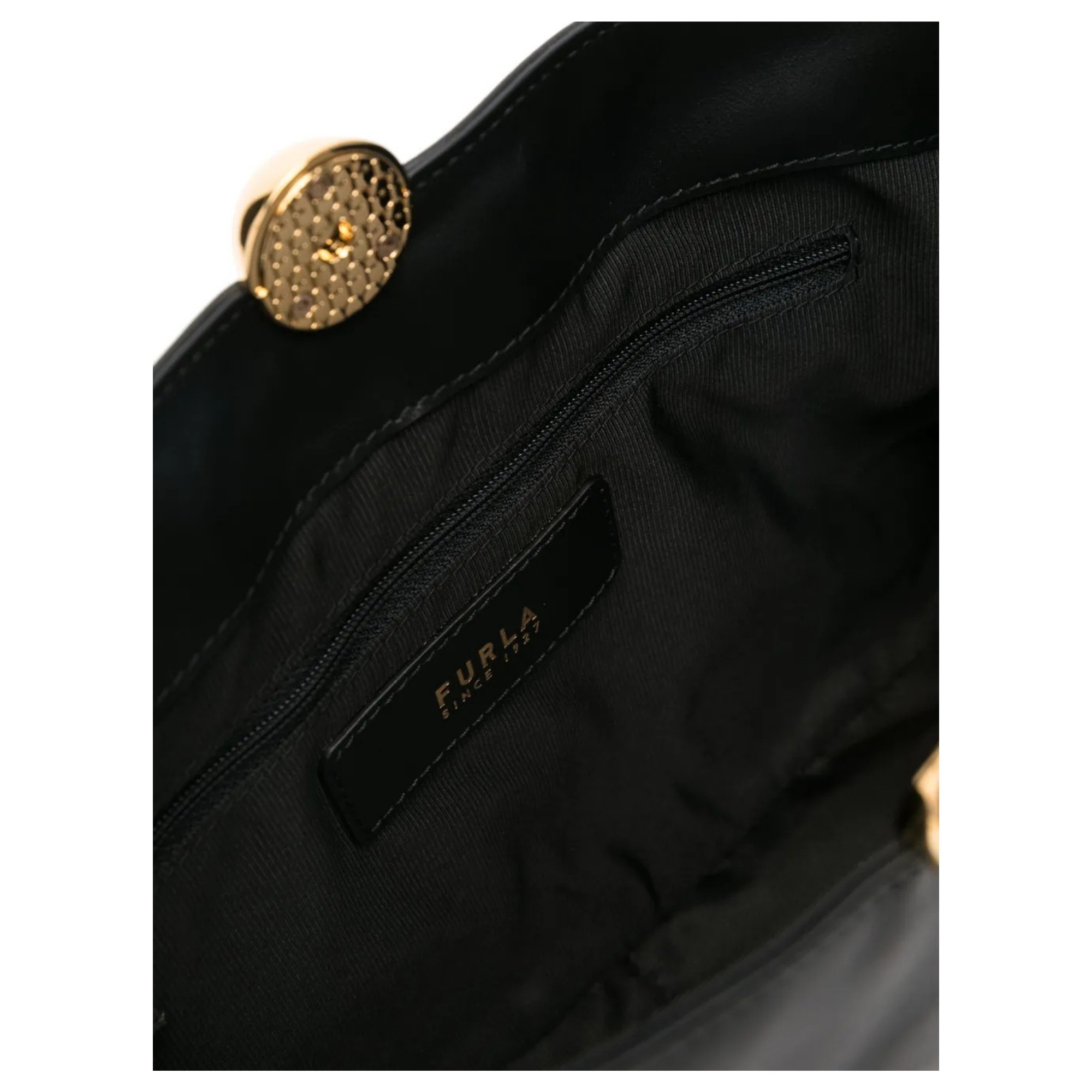 FURLA Rankinė per petį moterims, Juoda, Furla sfera soft m shoulder ba 4