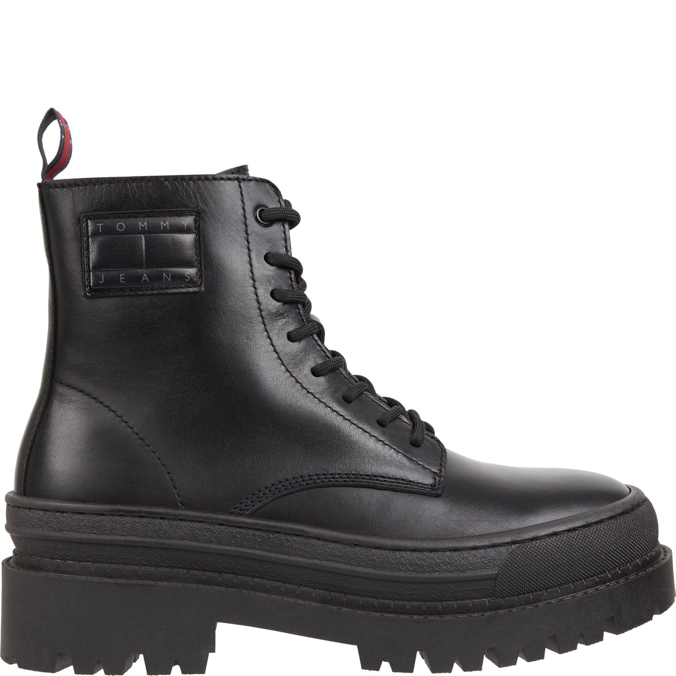 TOMMY JEANS Aulinukai vyrams, Juoda, Foxing lace up booties 2