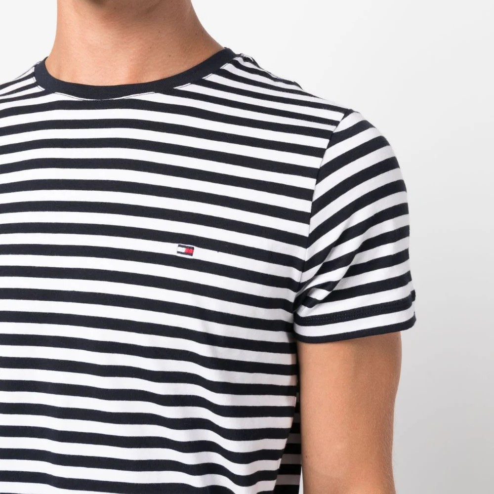 TOMMY HILFIGER Marškinėliai trump. rankovėmis vyrams, Marga, Stretch slim fit tee 4