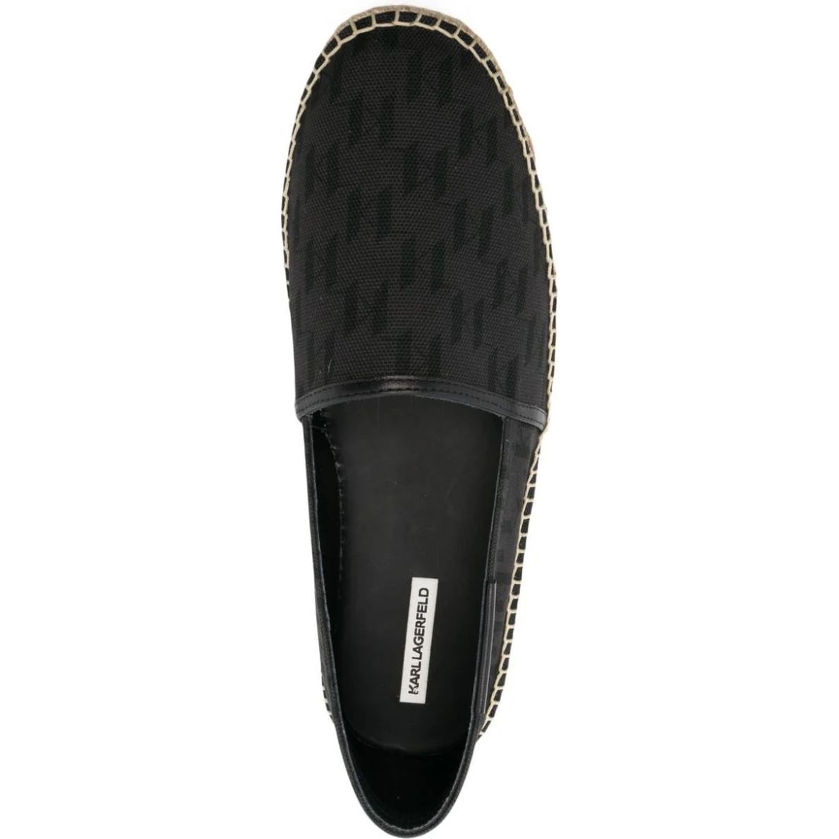 KARL LAGERFELD Espadrilės vyrams, Juoda, Kamino monogram espadrille 3