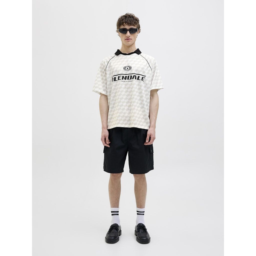 JACK & JONES Polo marškiniai trumpos rank. vyrams, Balta, Retreat mesh open collar polo 5