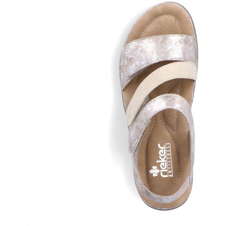 RIEKER Basutės moterims, Sidabrinė, SANDALS 4