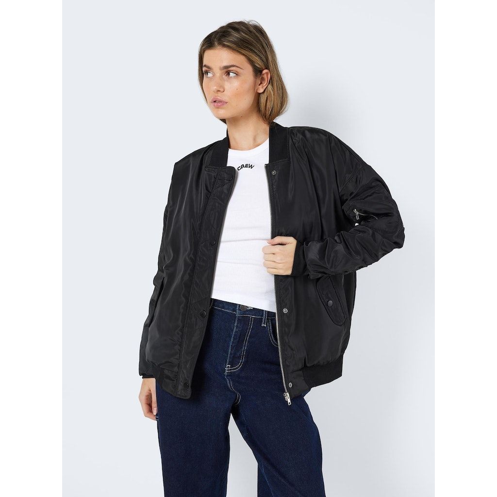 NOISY MAY Bomberis moterims, Juoda, NMCANDY L/S OVERSIZE 3