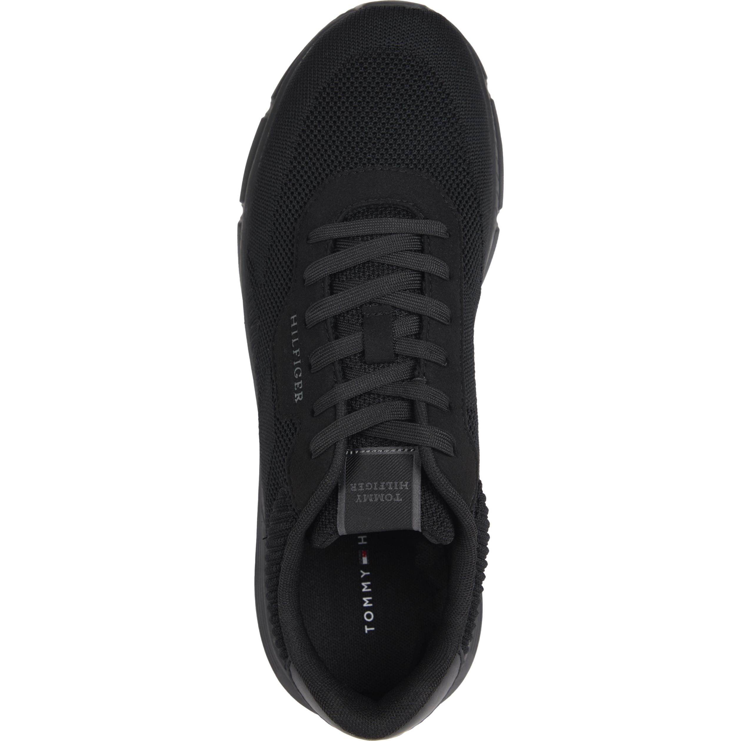 TOMMY HILFIGER Laisvalaikio bateliai vyrams, Juoda, Lightweight knit sneaker 3