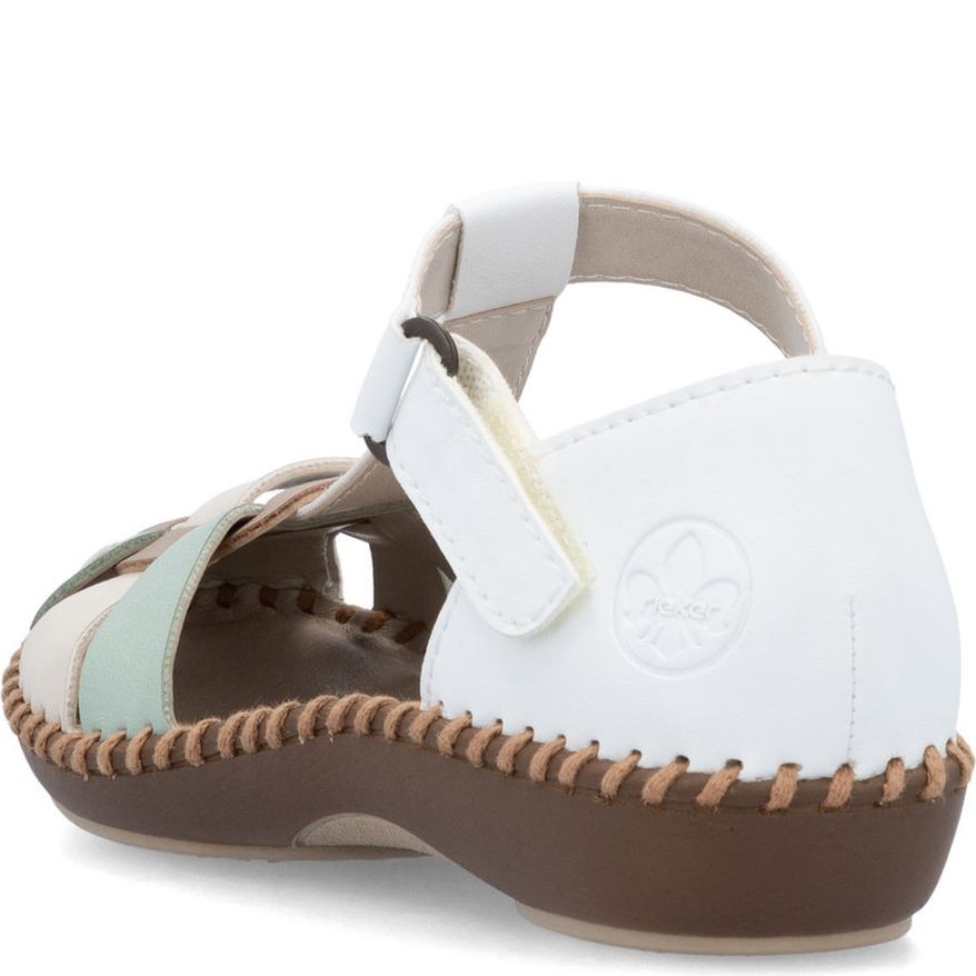 RIEKER Basutės moterims, Balta, Sandals 4