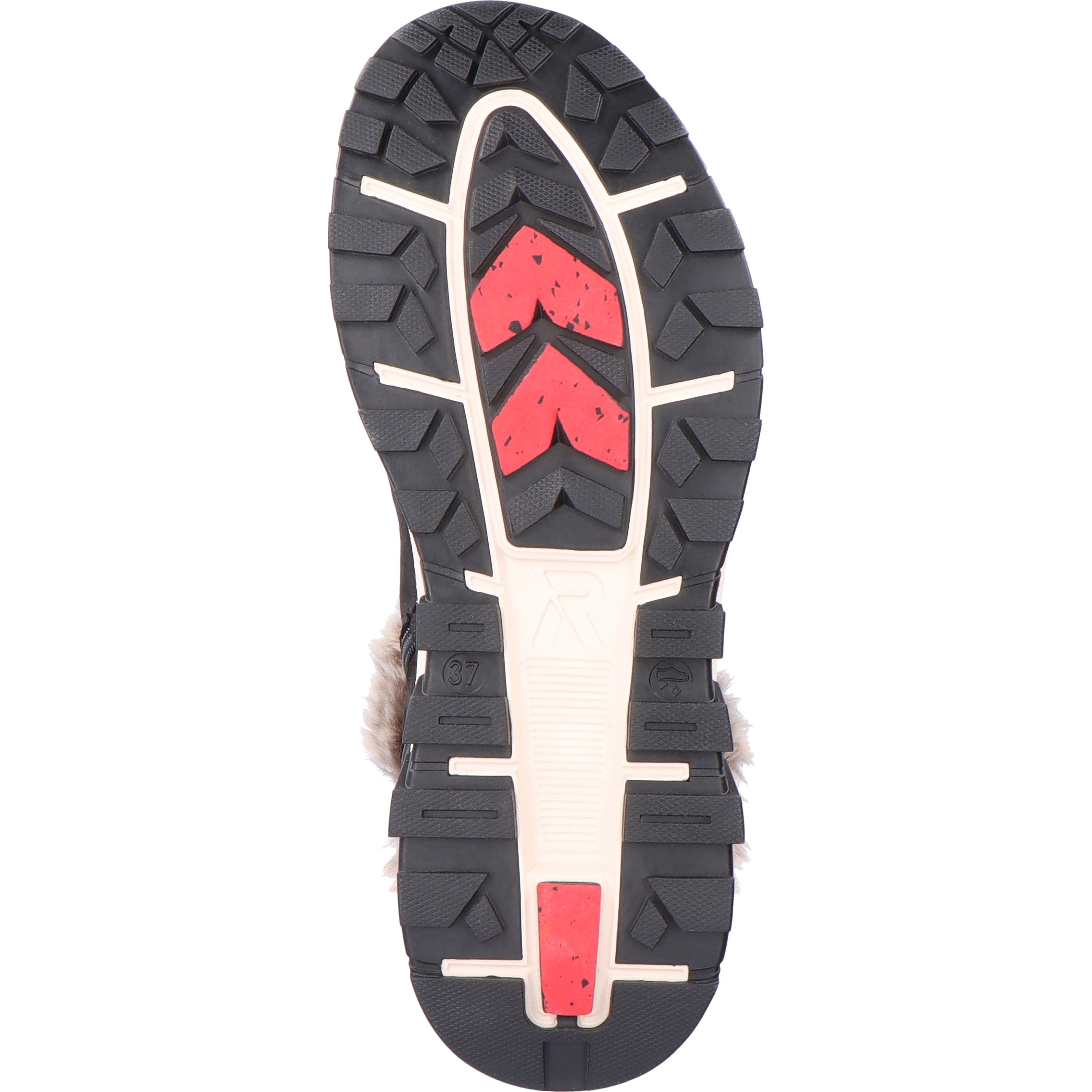 RIEKER EVOLUTION Aulinukai moterims, Juoda, Ladies mid height boots 2