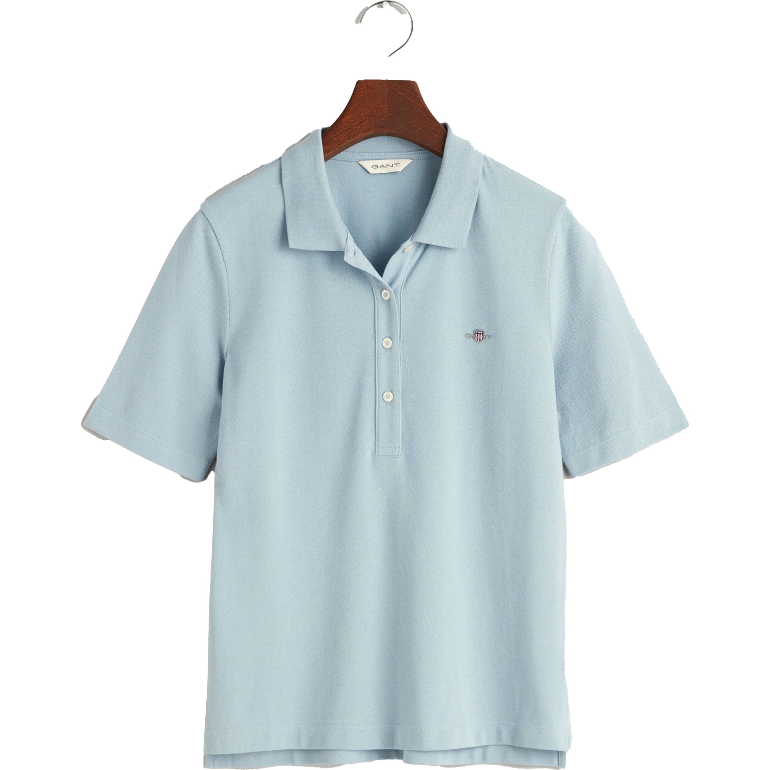 GANT Polo marškiniai trumpos rank. moterims, Mėlyna, SLIM SHIELD SS PIQUE POLO