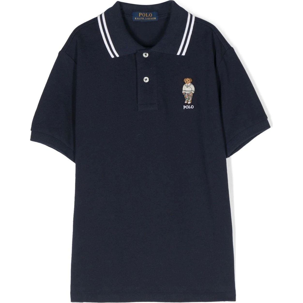 RALPH LAUREN KIDS Polo marškiniai trumpos rank. berniukams, Mėlyna, Short sleeve polo shirt (8-20) 1