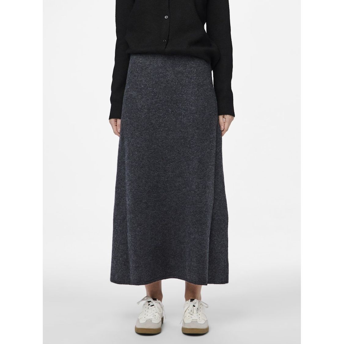 PIECES Maxi sijonas moterims, Mėlyna, Nanu long knit skirt 2