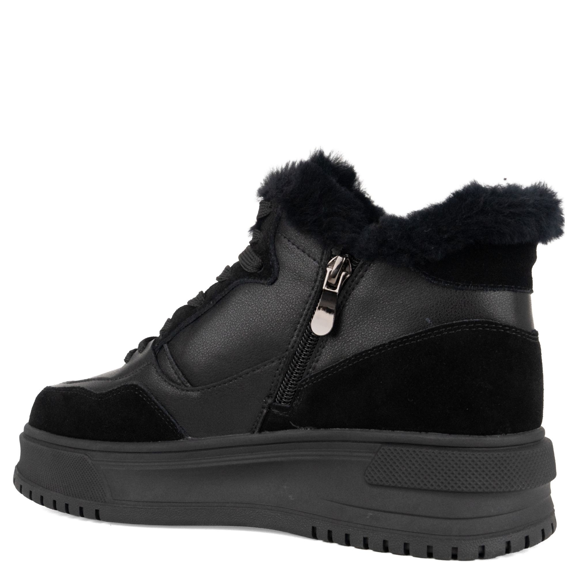 LA CONTE Pašiltinti aulinukai moterims, Juoda, Wm booties, LAC6590-25212-WOBLK 3