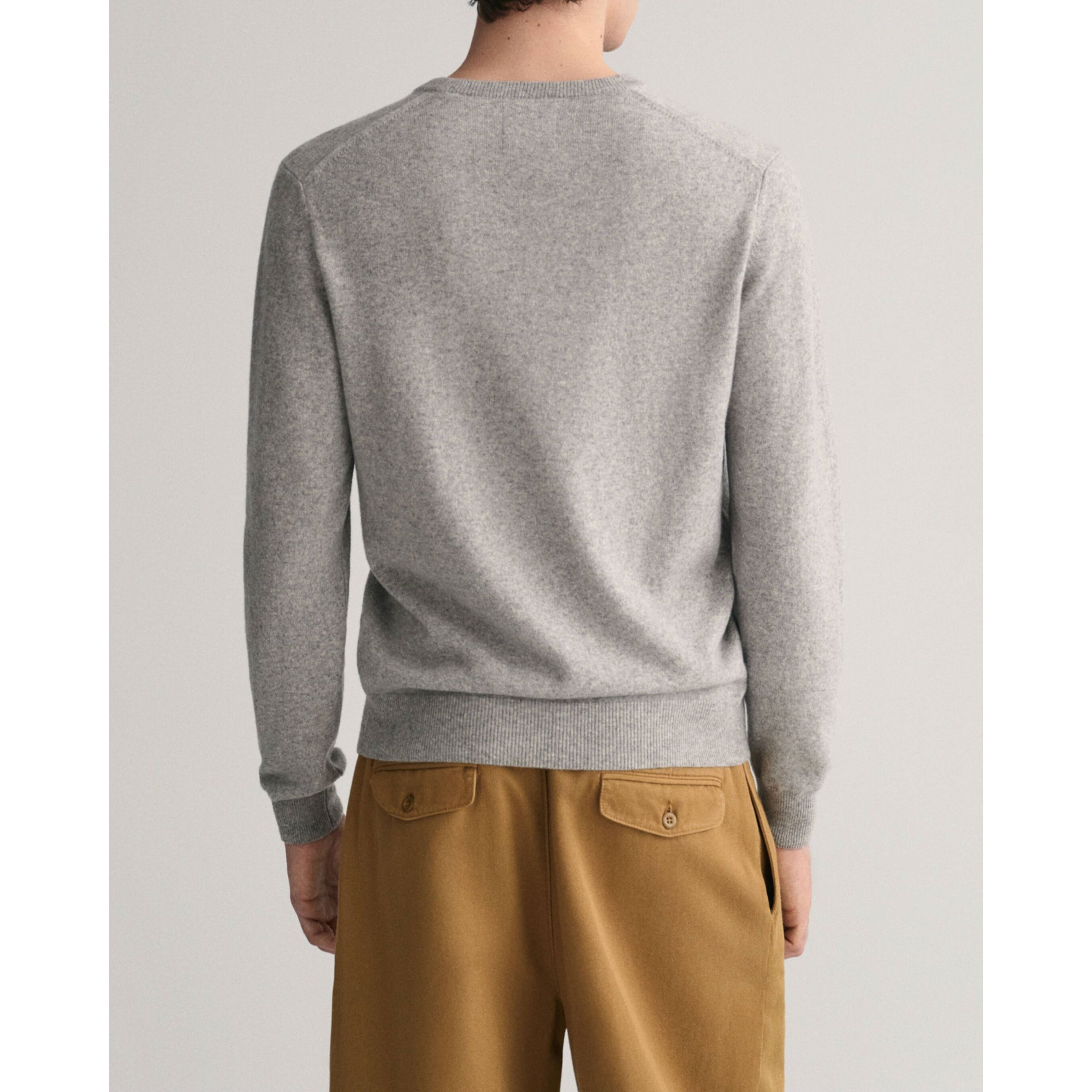 GANT Megztinis vyrams, Pilka, SUPERFINE LAMBSWOOL 3