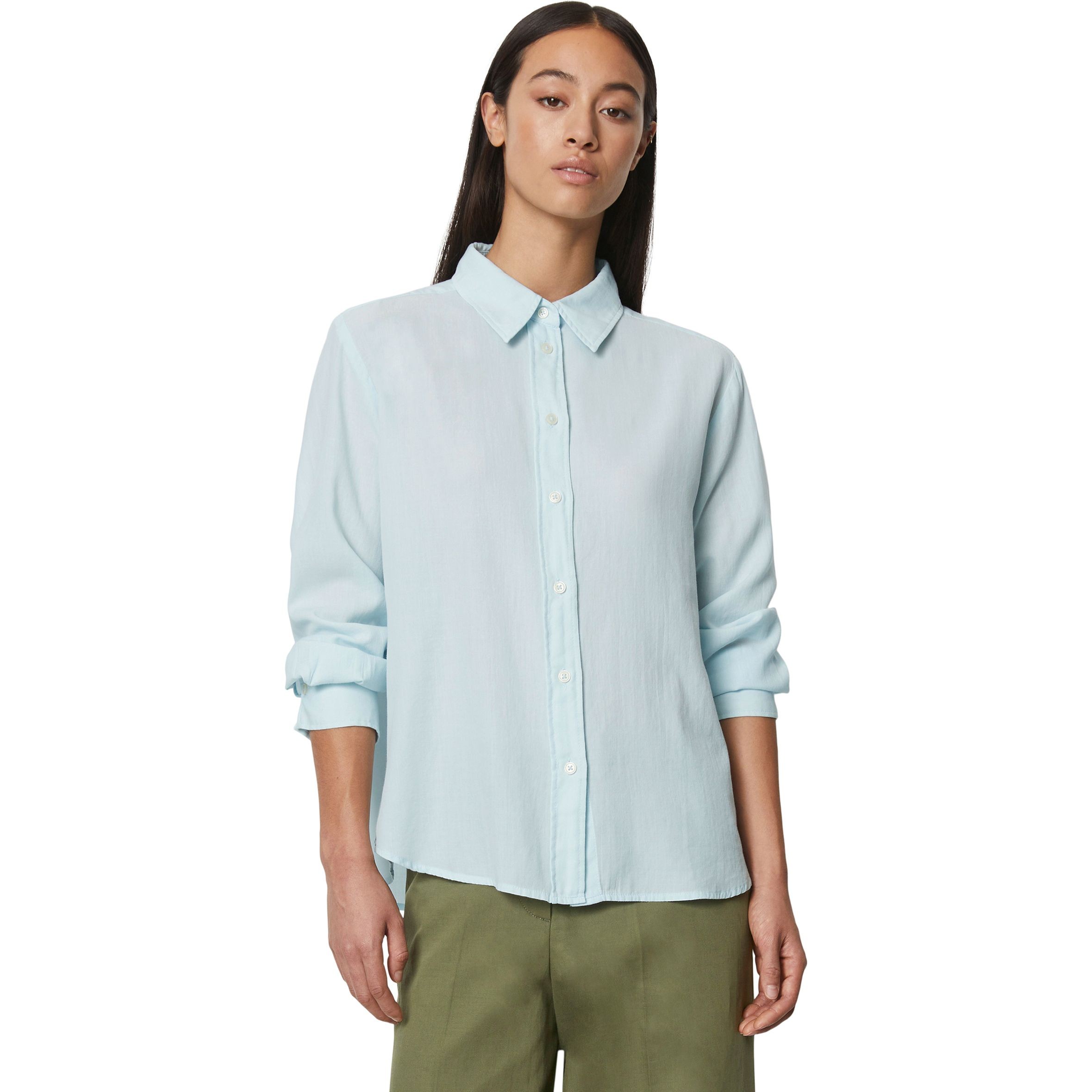 MARC O'POLO Marškiniai ilgomis rankovėmis moterims, Mėlyna 2