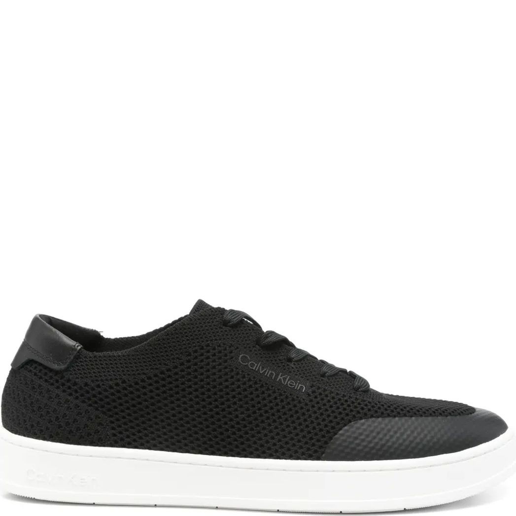 CALVIN KLEIN Laisvalaikio bateliai vyrams, Juoda, Low top lace up knit sneaker 1